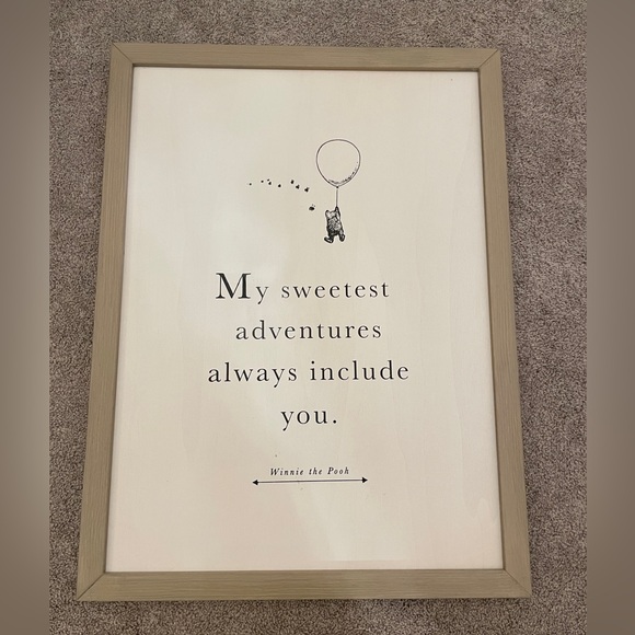 Pottery Barn Kids Other - Pottery Barn Kids Winnie the Pooh rustic wall hanging